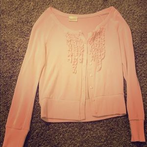 Blush cover up sweater